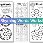 Rhyming words worksheet free